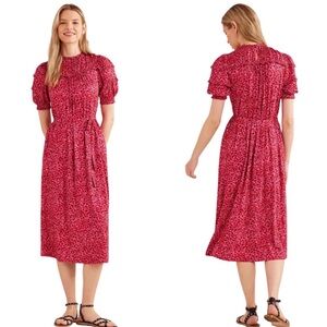 Boden Yoke Detail Floral
Jersey Midi Dress Women's
4R Gin Fizz Pink Boho Chic